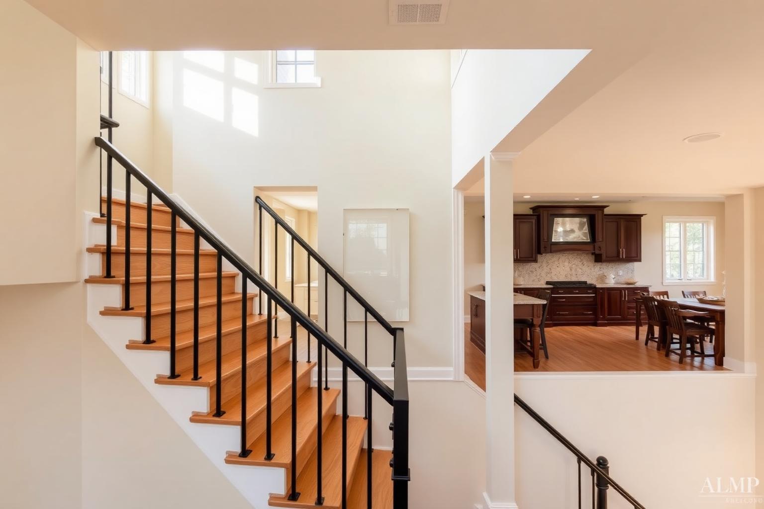 Full home renovation with oak staircase and open sightlines in Vaughan